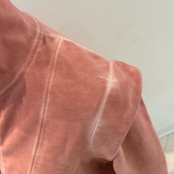 Veronica Beard Jeans Dylan Sweatshirt Rosewood Pink Quarter Zip Sweater SZ S - Picture 9 of 12